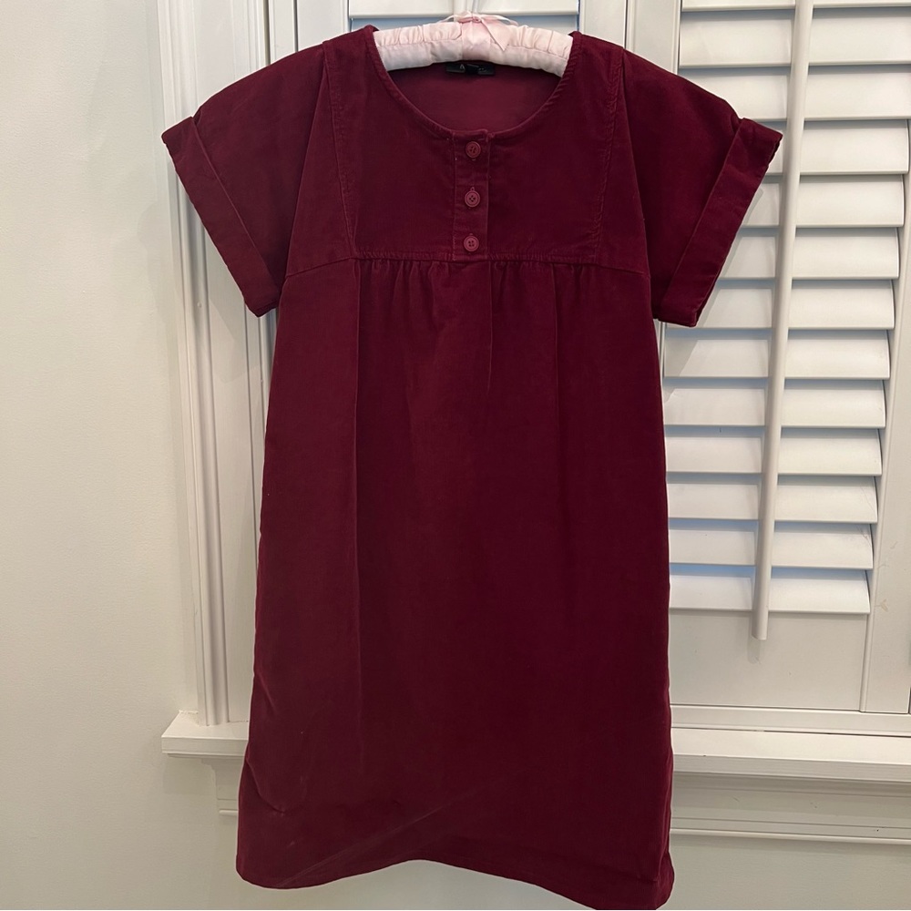 A.P.C. corduroy baby doll dress. Ruby red. XS. Perf Condition. So cute! Vintage